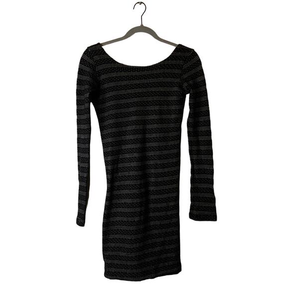 Monrow Boatneck Long Sleeve Bodycon Dress Small - Picture 1 of 10